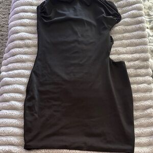 Chic One Shoulder Black Dress